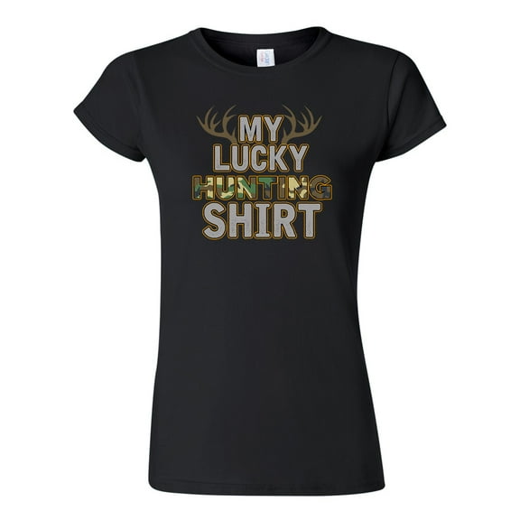 Junior My Lucky Hunting Shirts Deer Hunt Camouflage Funny DT T-Shirt Tee