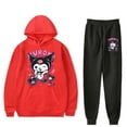 thumbnail image 4 of Kuromi merch Anime Onegai My Melody  hoodies suits pocket drawstring hoodies sweatshirt men/women Strap sports pants, 4 of 6