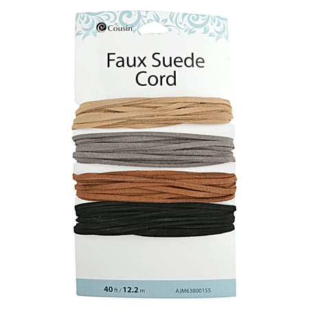 - Cousin Faux Suede Cord, 4 Count