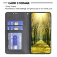 thumbnail image 4 of Case for iPhone 16 Plus,Rhombus Pattern Flip Wallet Leather Case with Card Holder Magnetic Closure Shockproof Kickstand Protective Phone Cases Cover,Black,For iPhone 16 Plus, 4 of 10