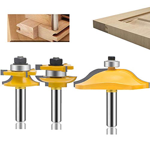 3pcs Raised Panel Cabinet Door Router Bits 3 Bit Ogee Woodworking Milling Cutter