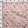 thumbnail image 3 of oneOone Viscose Jersey Pink Fabric Abstract Floral Diy Clothing Quilting Fabric Print Fabric By Yard 60 Inch Wide, 3 of 5
