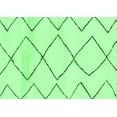 thumbnail image 1 of Ahgly Company Indoor Rectangle Solid Emerald Green Modern Area Rugs, 8' x 10', 1 of 4