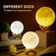 thumbnail image 5 of Lámpara de luna, 16 colores, impresión 3D, luz LED de noche, luz de luna con soporte y control remoto, regulable y ajuste de tiempo, recargable por USB para regalo de cumpleaños de los amantes de los niños (4,8 pulgadas), 5 of 6