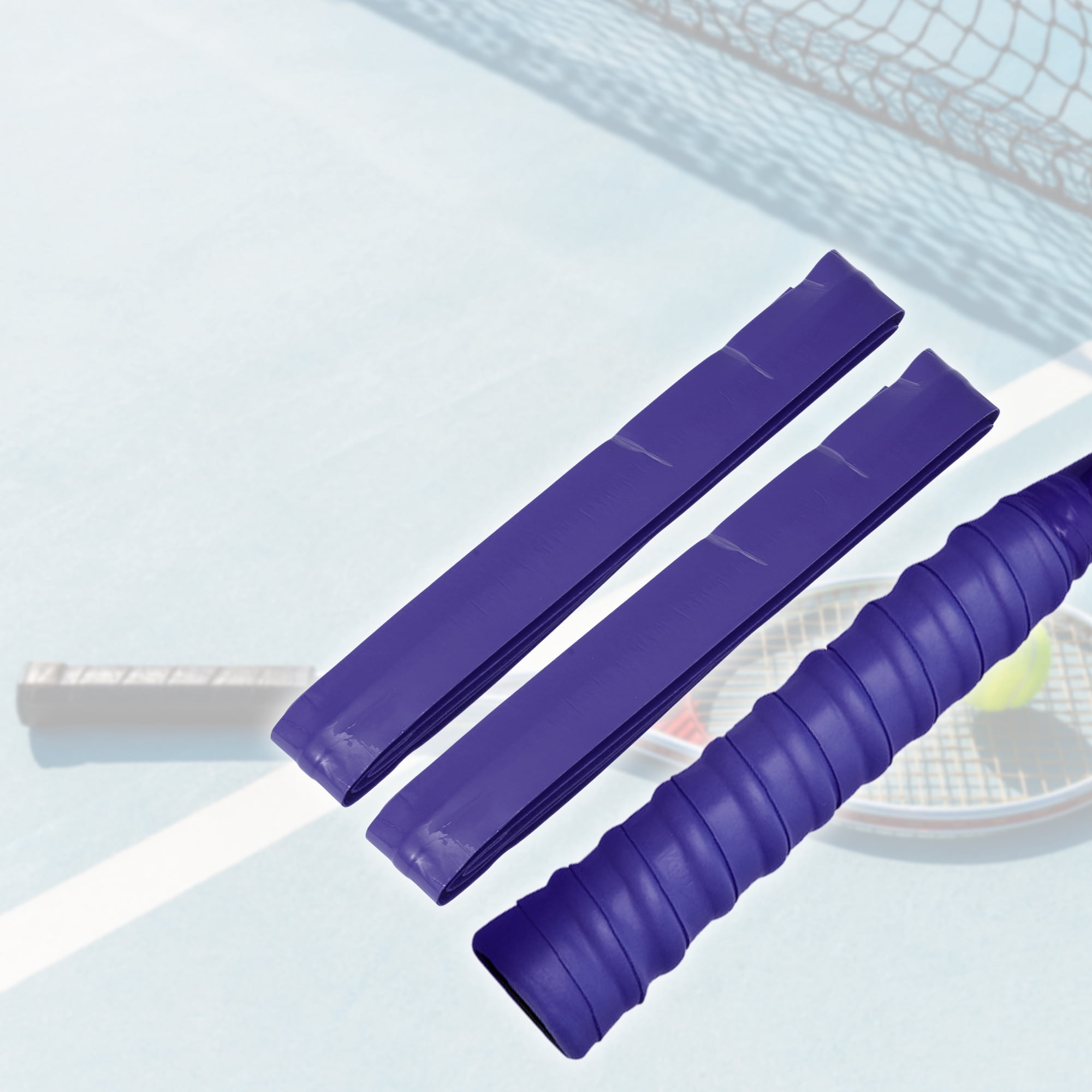 Unique Bargains 2 Pcs Tennis Racket Grip Tape Purple