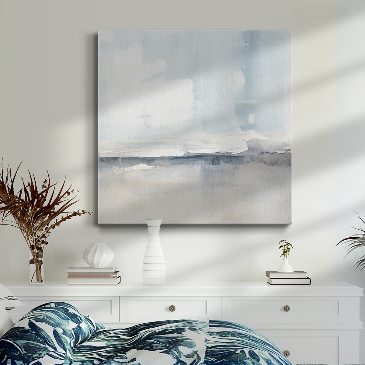 Wexford Home Red Bird Christmas Collection-Premium Gallery Wrapped Canvas, 16" x 16" - Ready to Hang