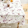 thumbnail image 3 of Spring Tablecloth for Rectangle Tables Wildflowers Floral Herbs Washable Table Cover, Floral Table Cloth 54 x 72 Inch for Kitchen Dining Indoor Outdoor Tabletop Decoration, 3 of 6
