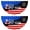 Style 2, variant on 2PCS America 250th Anniversary Flag, 1.5X3 FT 1776-2026 Fan Flags, 2 Ply Year American Anniversary Flag for Wall, Front Door, Porch, Fence, Outdoor Decorations (Style 1)