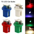 thumbnail image 2 of 10 Uds bombillas LED de coche de baja potencia Prada tablero interruptor Panel piloto lámpara T5 B8.5d 5050 SMD DC 12V zhangyuxiang LED, 2 of 2