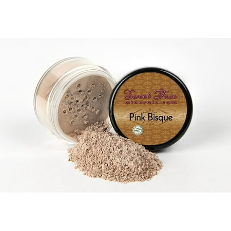 PINK BISQUE FOUNDATION by Sweet Face Minerals Sample to Bulk Sizes Mineral Makeup Bare Skin Sheer Powder Cover (30 Gram