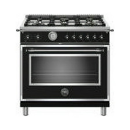 Bertazzoni - Heritage Series 5.9 Cu. Ft. Freestanding Gas Convection Range - Black