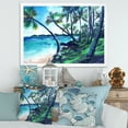 thumbnail image 3 of Designart 'Tropical Beach In Summer Paradise With Palm Trees' Nautical & Coastal Framed Art Print, 3 of 4