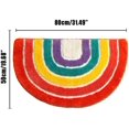 thumbnail image 4 of Alfombrilla de ducha semicircular Alfombrilla de ducha antideslizante Alfombrilla de baño de microfibra antracita para baño Cocina Alfombrilla de suelo Tamaño 50 x 80 cm JFHHH pequeña, 4 of 5