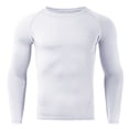 thumbnail image 2 of T-Shirt de Sport à Manches Longues pour Hommes, Entraînement Physique, Course, Thermique, Compression Musculaire pour Activités Sportives, 2 of 4