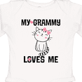 thumbnail image 4 of Inktastic Grammy Loves Me Girls Kitty Girls Long Sleeve Baby Bodysuit, 4 of 5