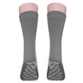 thumbnail image 2 of 4 Pairs Grey Non Skid Hospital, Yoga, Pilates, Gripper Slipper Socks Men's or Women Mid Calf Size XXL, 2 of 7