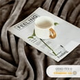 thumbnail image 6 of Mellowdy Plush Blanket - 320GSM Queen Blanket for Couch, Bed (Dark Grey, 90x90 inches), 6 of 7