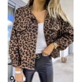 thumbnail image 4 of Chaqueta vaquera Vintage con estampado de leopardo para mujer, abrigo holgado de gran tamaño, manga larga, solapa de un solo pecho, novio, 4 of 5