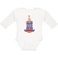 thumbnail image 3 of Inktastic Hippo 1st Birthday Boys or Girls Long Sleeve Baby Bodysuit, 3 of 5