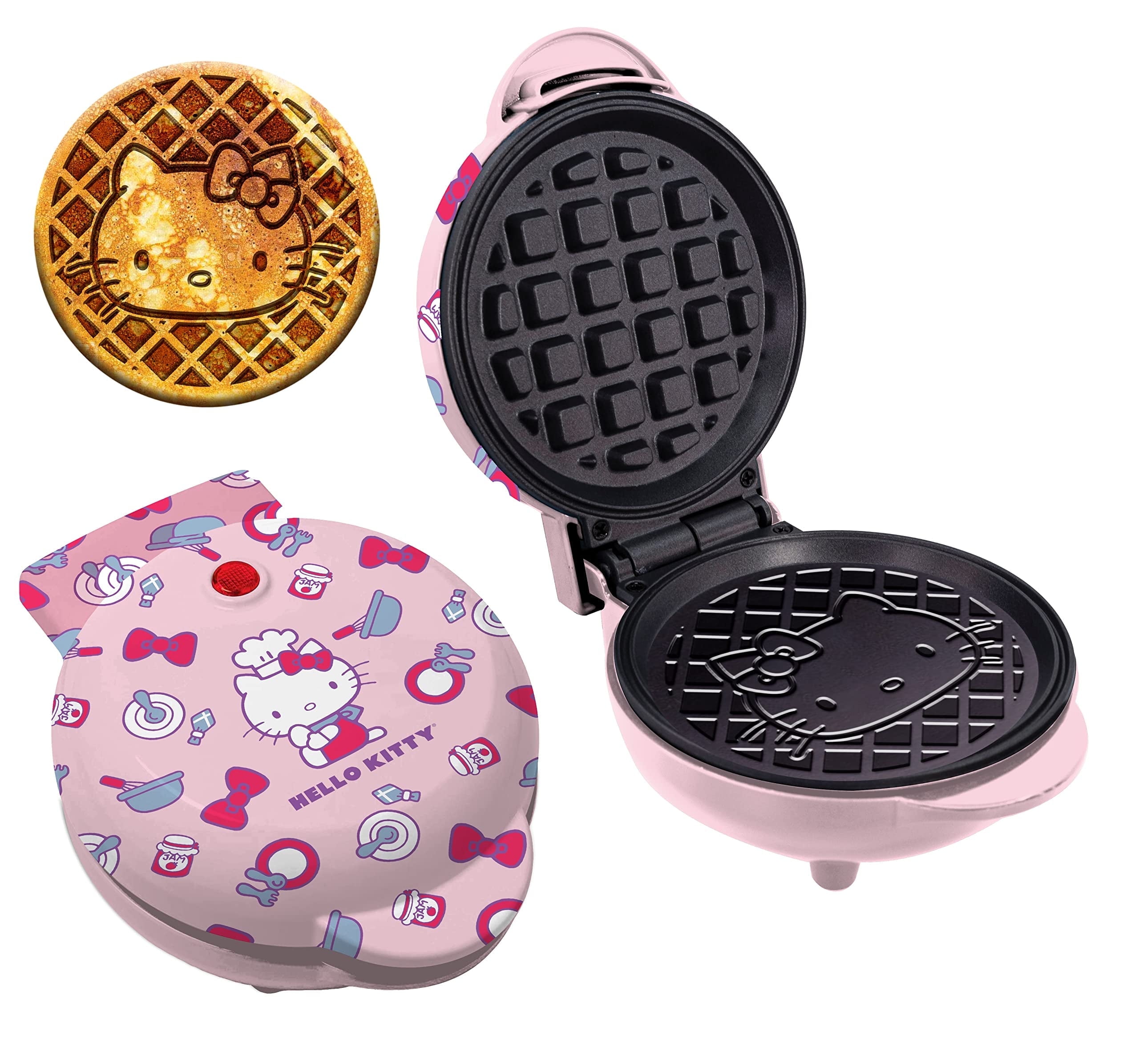 Uncanny Brands Hello Kitty Mini Waffle Maker RRK150, Non-Stick