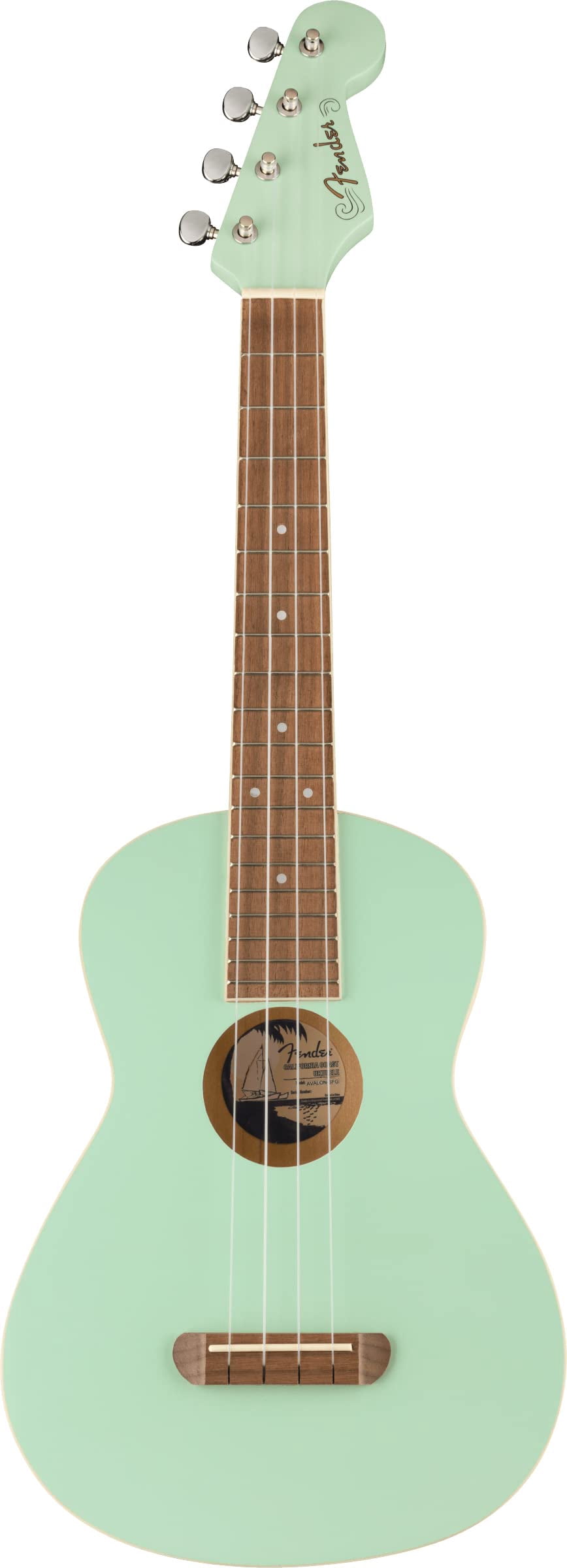 Fender Avalon Tenor Ukulele - Surf Green w/ Gig Bag
