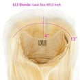thumbnail image 3 of Colored Wigs 613 Blonde Bob Wigs Lace Front Wigs Human Hair 13x4 Lace Front Wigs Brazilian Virgin Hair Short Straight Bob Wigs 10inch, 3 of 4
