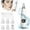 White, variant on Kokovifyves Beauty Clearance Blackhead Remover Vacuum Blackhead Extractor Pore Vacuum Hot Compress 3 Suction Power with LED Display Rechargeable Pimple Popper Tool Kit