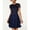 Blue - navy, variant on City Studio Womens Lace Cut-Out Tiered Ruffled Fit & Flare Dress, Blue, Juniors, 11