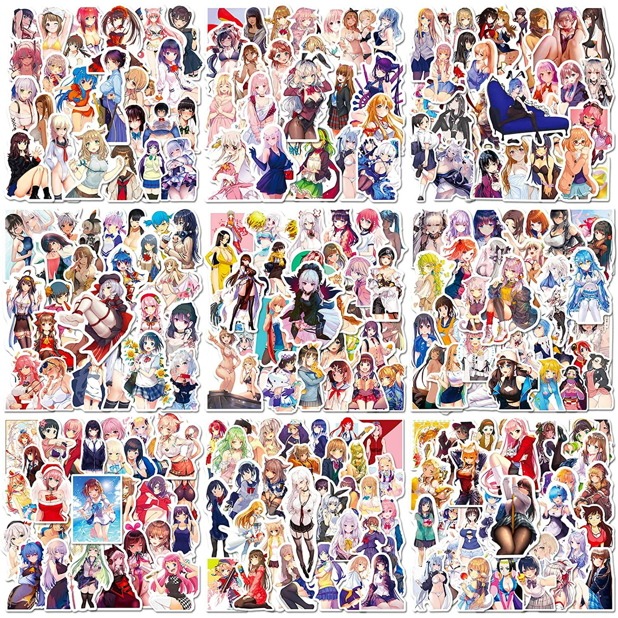 300Pcs Anime Mignon Filles Autocollants pour Adultes, Autocollants de  Dessin Animé Fille Vinyle Autocollants Imperméables pour Ordinateur  Portable, Coque de Téléphone, ipad, PS5 - Walmart.ca