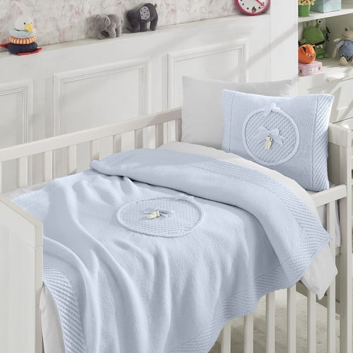 Nipperland Teddy Bear Wool Blended 6 Piece Crib Bedding ...