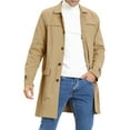 thumbnail image 1 of Gabardina para Hombre Lars Amadeus Caqui XXL, 1 of 7