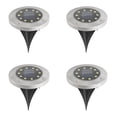 thumbnail image 1 of 4PCS luz subterránea solar-10LED bombilla de luz blanca cálida MFZFUKR CPB-US-DYP492-12, 1 of 5