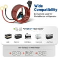 thumbnail image 2 of CoolStuff 12V DC Power Cord Cable for Car Fridge with 14AWG O Ring Terminal Car Cooler Charger Compatible with Alpicool, COSTWAY, ARB, ICECO, Setpower, Aspenora, JoyTutus Portable Refrigerator, 2 of 7