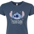 thumbnail image 3 of Disney - Lilo & Stitch - Stitch's A Pastel Cutie - Juniors Fitted Graphic T-Shirt, 3 of 5