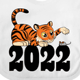 thumbnail image 4 of Inktastic 2022 Year of the Tiger Boys or Girls Baby Bib, 4 of 4