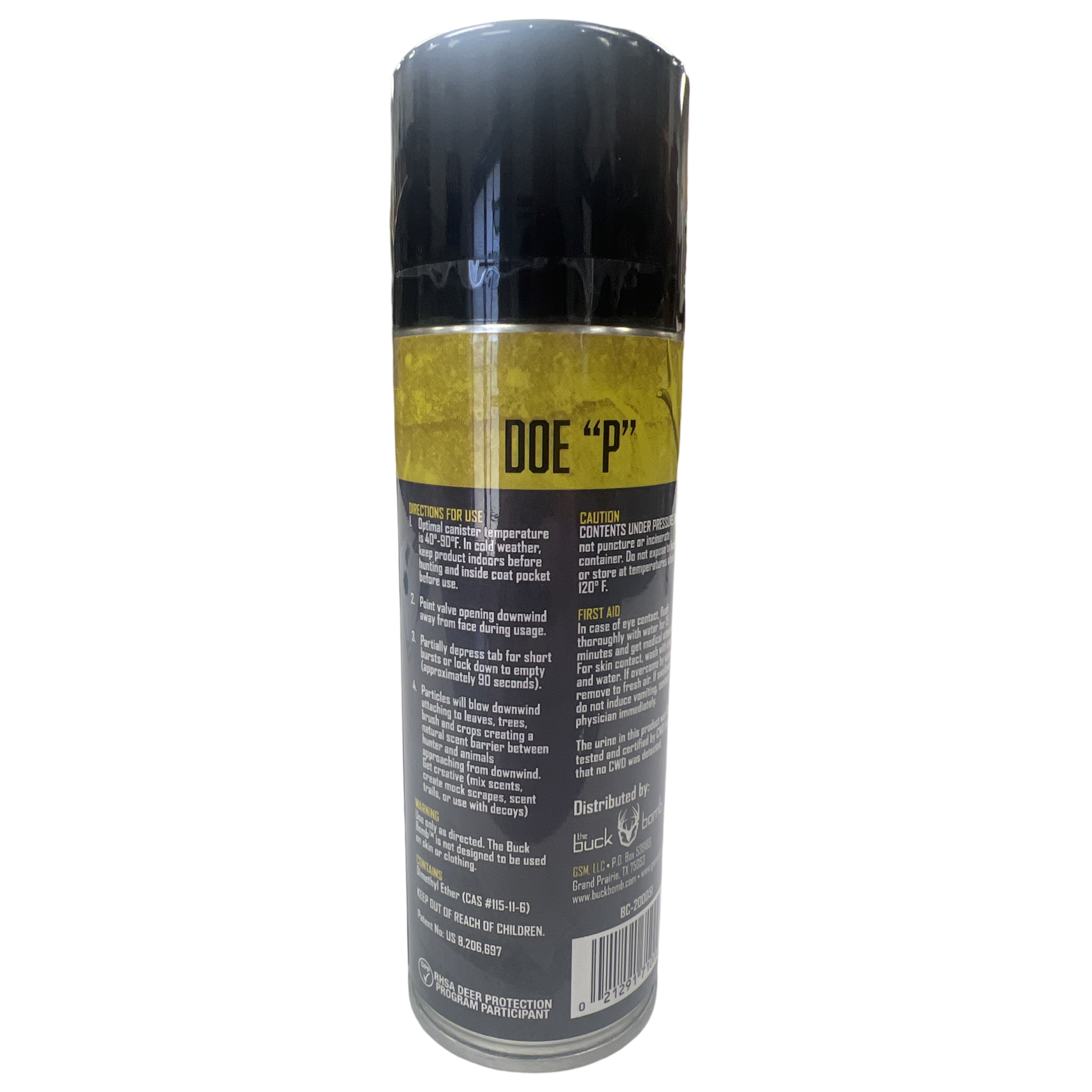 Hunters Specialties Buck Bomb Natural Doe 'P' Aerosol Scent 6.65 oz - Deer Attractant for Pre and Post Rut