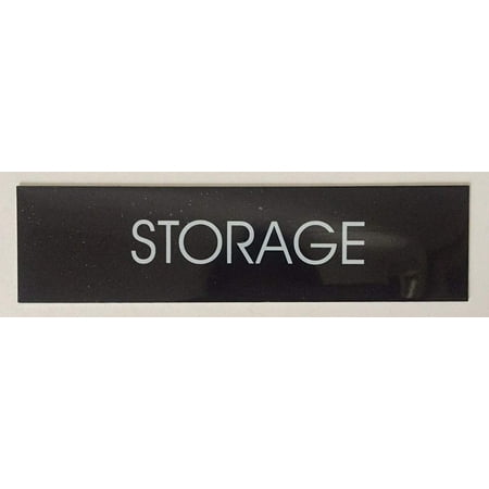 

STORAGE sign (BLACK ALUMINUM)