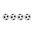 thumbnail image 3 of 40 Uds. De pegatinas de fútbol para niños, decoración para tartas de cumpleaños, disco redondo con balones de fútbol pequeños, 3cm, 3 estilos al azar, 3 of 5