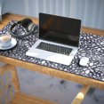 thumbnail image 3 of Long Mouse Pads for Desk,Blue and White Abstract Pattern Desk Mats on Top Of Desks, Desk Mouse Pad Extra Large with 3mm Non-Slip Base and Stitched Edge for Gaming,Office,Work,Home 35.4"x15.7", 3 of 6