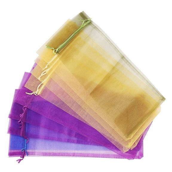 30 x Sheer Organza Wine Bottle Gift Bags for Present Weddings Party