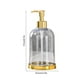 thumbnail image 3 of Dispensador de jabón de manos de 450 ml, rellenable, para baño y cocina, superficie lisa, multiusos para loción o champú., 3 of 6
