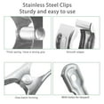 thumbnail image 4 of 20 PCS Garden Clips, Greenhouse Clamps Made of Stainless Steel for Netting, Have a Strong Grip to Hold Down the Shade Cloth or Plant Cover on Garden Hoops or Greenhouse Hoops, 4 of 9