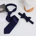 thumbnail image 4 of 1 juego de pajarita para atar, de color liso, para hombre, estilo clásico, a la moda, ideal para eventos formales, bodas, 4 of 7