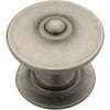 Lockhart Decorative 1.25" Round Knob, Round Knob, Traditional, Iron, Metal, Fasteners Included