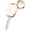 Gold Trim-White, variant on Key Fob Cover Compatible with Toyota Corolla Cross 4Runner Tundra Tacoma 2016-2024 3 Button Keychain Case Holder Protector,Silver Trim-white