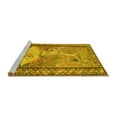 thumbnail image 2 of Ahgly Company Machine Washable Indoor Rectangle Persian Yellow Traditional Area Rugs, 4' x 6', 2 of 4