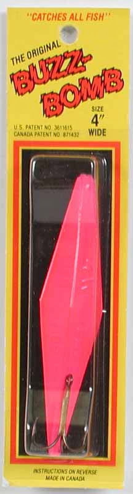 Buzz Bomb BB4W-HP Buzz Bomb Wide Hot Pink Salmon Jig 4"