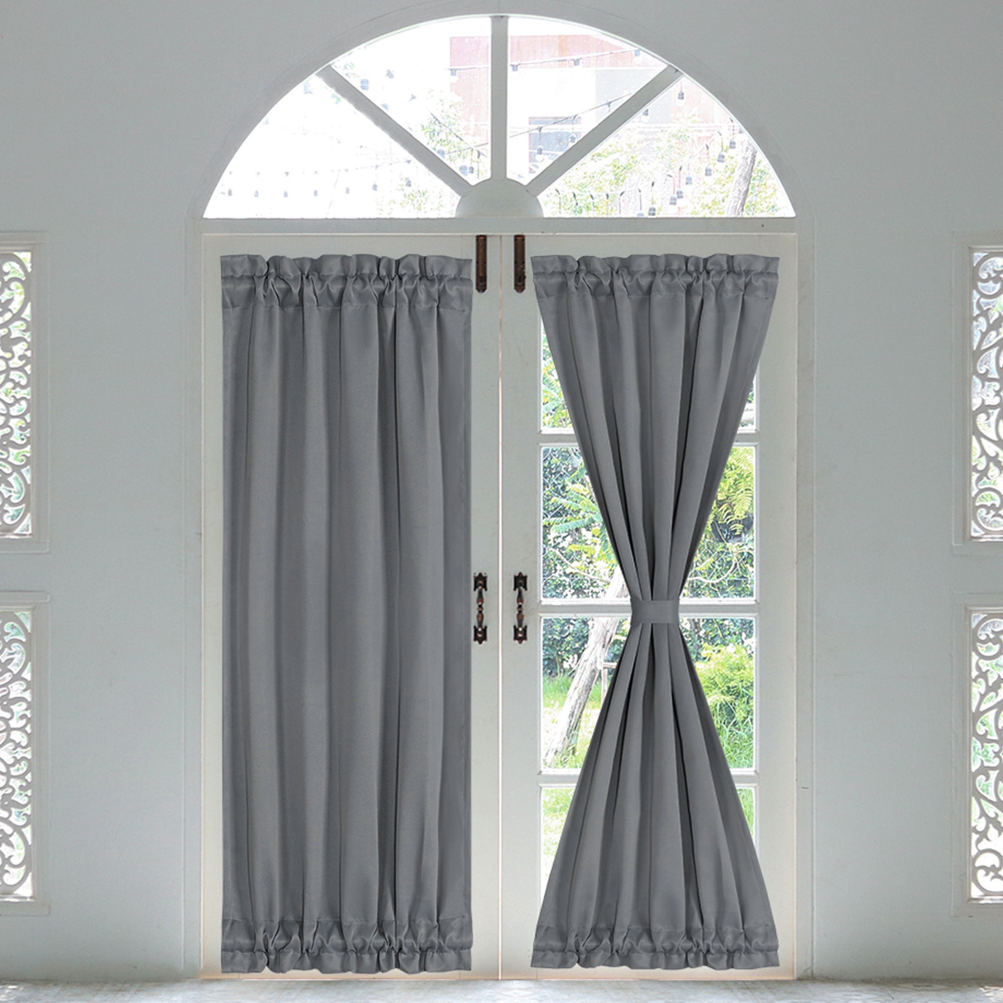 french door curtains target