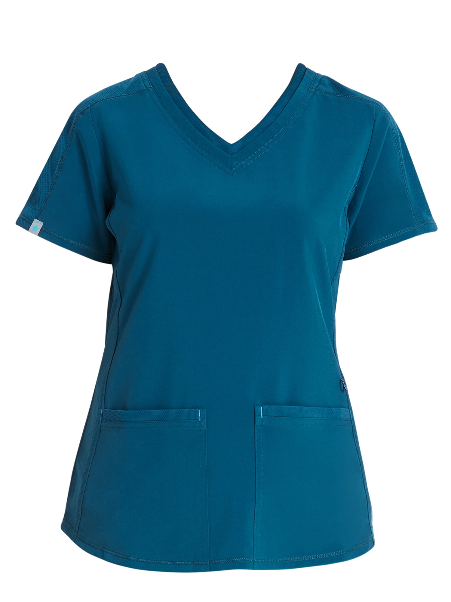 Scrubstar Women's Premium Performance Stretch Double V-Neck Scrub Top, Sizes XS-3XL