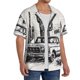 thumbnail image 2 of Balery Vintage Cactus Pickup Camisa Casual de Manga Corta con Botones para Hombre, Texturizada, Estilo Cubano, para Playa, Verano-3X-Large, 2 of 5